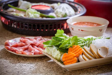 Shabu Shabu Hot Pot Stock Image Image Of Food Cooking