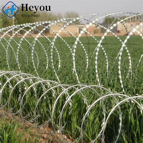 China Export Razor Blade Barbed Wire Anti Climb Spikes Various Usage