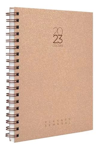 Agenda Planner Semanal Cores Spot Glitter Nude Mercadolivre