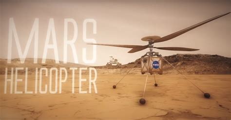 NASA отправит на Марс мини-вертолёт