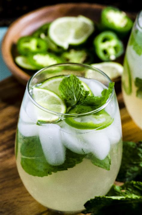 Jalapeño Mint Lime Ice Tea Spritzer May I Have That Recipe