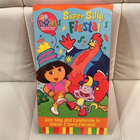 Dora The Explorer Super Silly Fiesta Vhs New Nick Jr Ebay