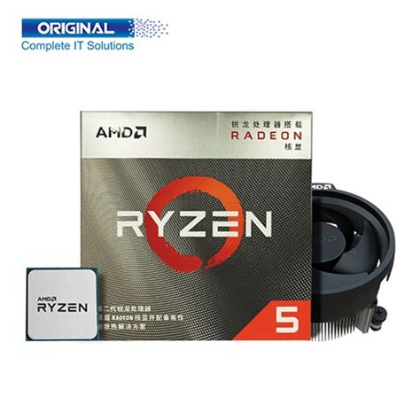 AMD Ryzen 5 3400G 4 Core AM4 Graphics Processor - OSL