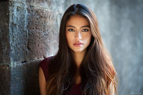 Face Women Model Portrait Depth Of Field Long Hair Blue Eyes Alessandro Di Cicco