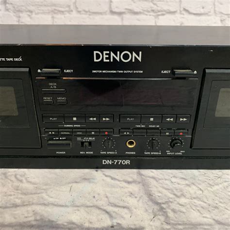 Denon Dn 770r Dual Cassette Tape Deck Evolution Music