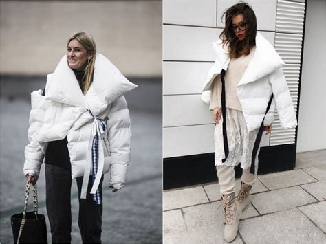 Стильные зимние пуховики