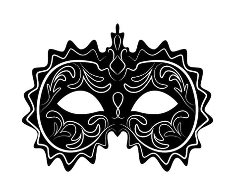 Premium Vector Black Carnival Mask