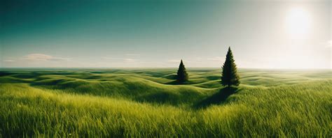 Landscape Field Horizon Grass Wallpaper 3440x1440 Ultrawide Wqhd