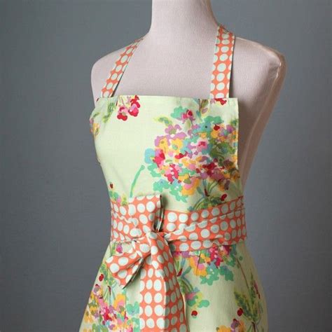 Full Apron For Women With Amy Butler Fabric Bouquet With Etsy Amy