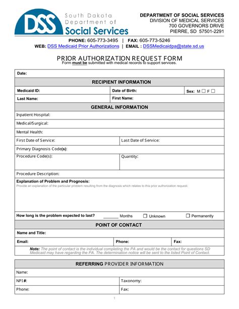 Form Pa 100 Download Fillable Pdf Or Fill Online Prior Authorization