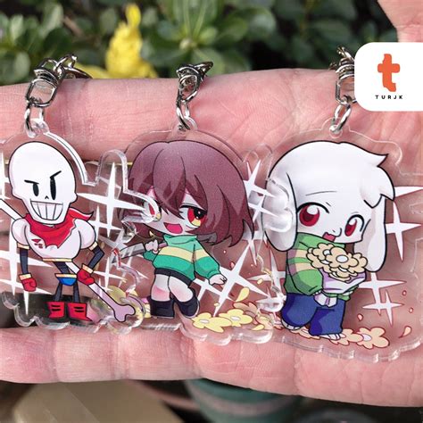 Undertale Keychain Undertale Cosplay Keychain Undertale Etsy