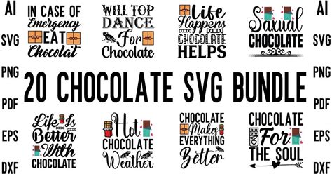 Chocolate Svg Bundle Bundle · Creative Fabrica