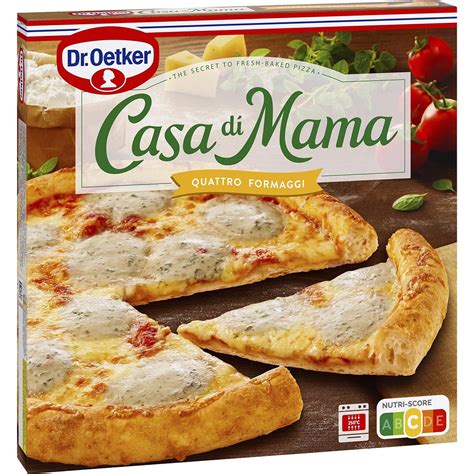 Pizza 4 Quesos Mozzarella Edam Emmental Y Azul Quattro Formaggi Envase