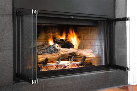 Superior Lennox Prefab Fireplace Door Easy To Install Frame Included Stop Annoying Drafts