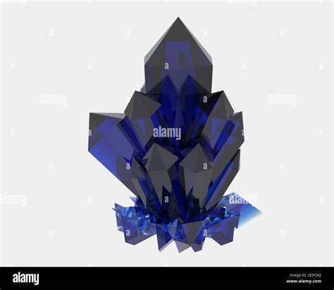 Crystal isolated on white background. 3d rendering - illustration Stock ...