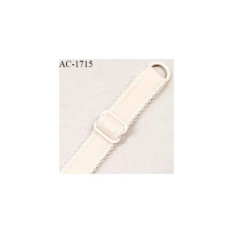 Bretelle lingerie picot SG 19 mm très haut de gamme couleur ivoire avec
