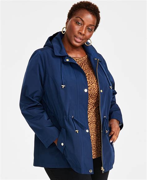 Style And Co Plus Size Hooded Anorak Jacket Created For Macys Macys