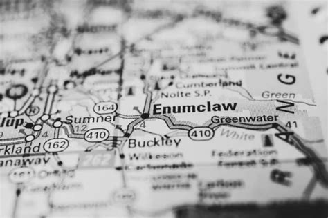 Enumclaw Usa Map — Stock Photo © Aallm 540975930