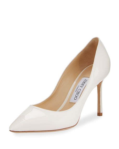 Jimmy Choo Romy Patent Pointed Toe Mm Pump Nude Pumps Patent Leather Pumps Jimmy Choo