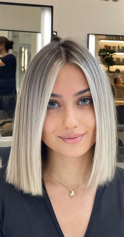 Trendy Hair Colour For Every Women Lob Blonde With Hint Of Smokey