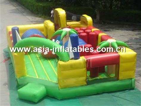 Colorful Inflatable Obstacle Course Inflatable Challenge Games