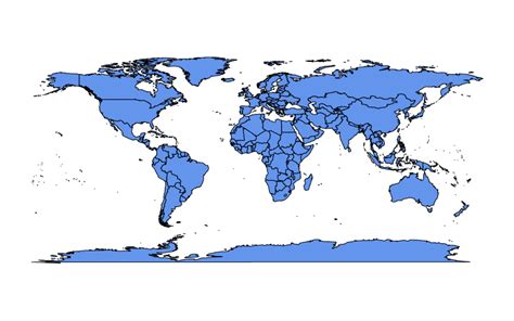 R Language Tutorial => Basic map-making with map() from the package...