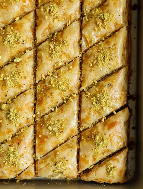 Authentic Pistachio Baklava Recipe Cookin With Mima