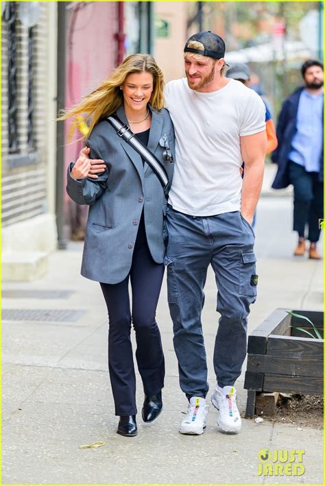 Nina Agdal And Fiancé Logan Paul Look So In Love During Walk Around Nyc