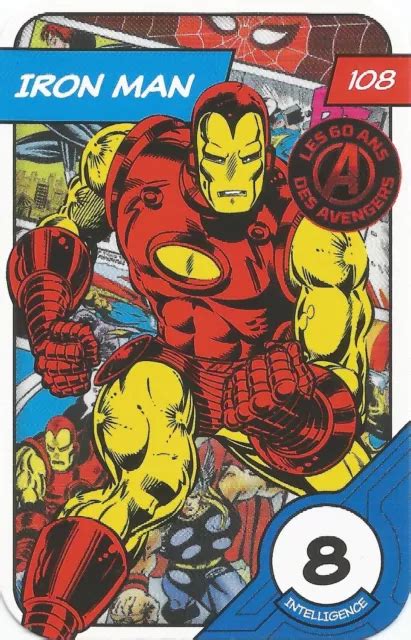 Carte De Jeu Leclerc Marvel Defie Tes Heros Iron Man N Eur