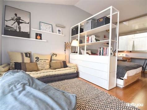 Стеллаж | Ikea room divider, Loft room, Studio apartment living