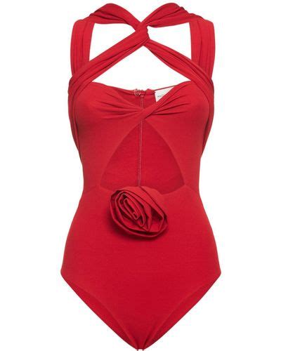 Red Magda Butrym Lingerie For Women Lyst