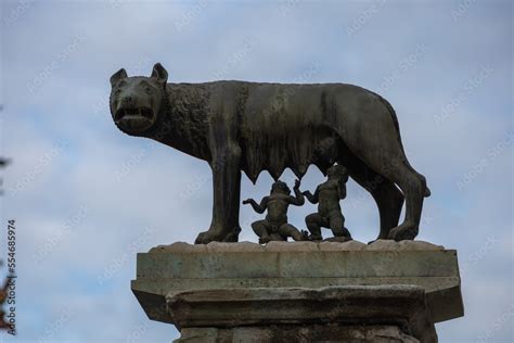 The Capitoline Wolf Italian Lupa Capitolina Is A Bronze Sculpture