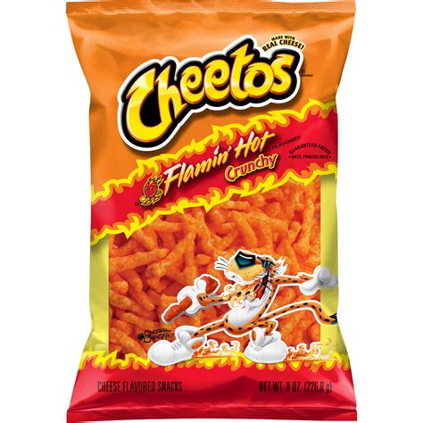 Cheetos, Crunchy, Flamin' Hot Flavored, Cheese Flavored Snacks ...