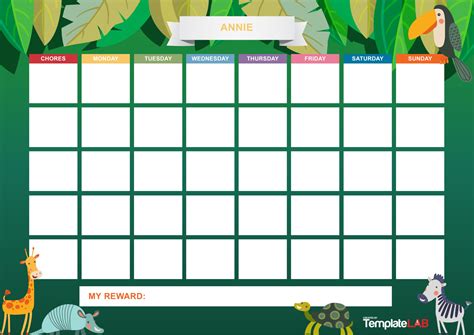 44 Printable Reward Charts For Kids Pdf Excel And Word