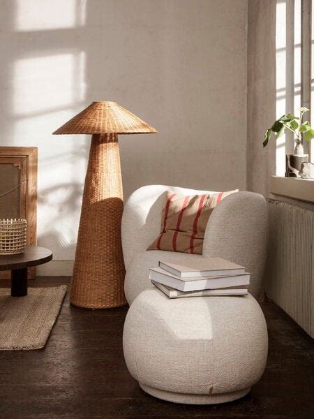 ferm LIVING Rico lounge chair off white Bouclé Finnish Design Shop UK