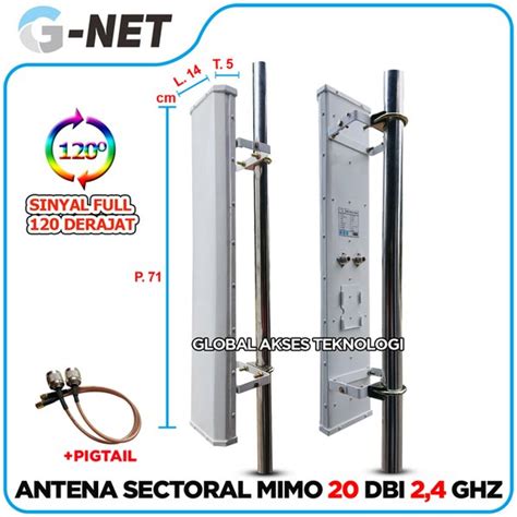 Jual Antena Outdoor Mimo Sectoral Ghz Dbi Pancaran Sinyal