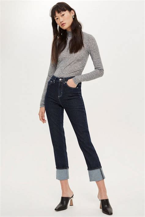 Go Back To Basics With Our Indigo Straight Leg Jean 👌 Topshop Outfit Fashion Jean Fashion Trends