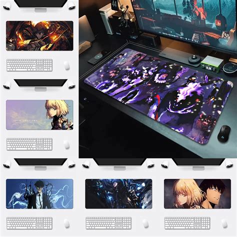Коврик для мыши с принтом аниме S-Solo, нескользящий коврик для мыши с ...