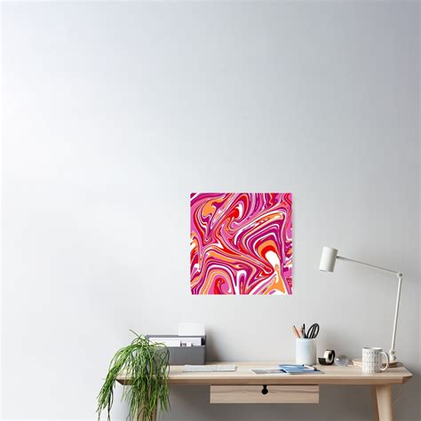Lesbian Flag Swirl Pattern Poster For Sale By Artbylouisa Redbubble