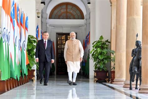 India Uzbekistan Ink 17 Pacts To Strengthen Bilateral Relations In