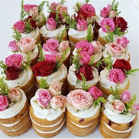 Laced In Weddings How Gorgeous Are These Mini Naked Cakes For Your