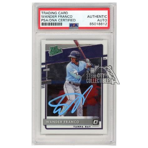 Wander Franco 2020 Panini Donruss Optic Rated Prospect Autograph Card