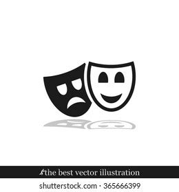 Theater Masks Symbol Stock Vector (Royalty Free) 7740979 | Shutterstock