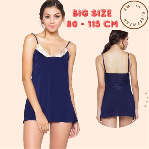 Jual S M L Xl Xxl Xxxl Lingerie Sexy Big Size Navy Intim Pasangan Seksi Kado Seserahan Baju