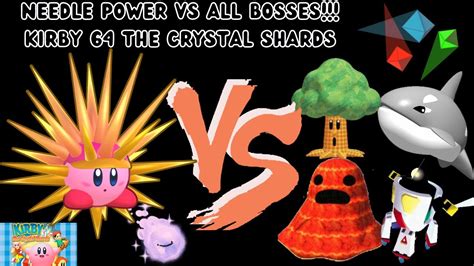 Needle Power Vs All Bosses Kirby 64 The Crystal Shards Cryovision
