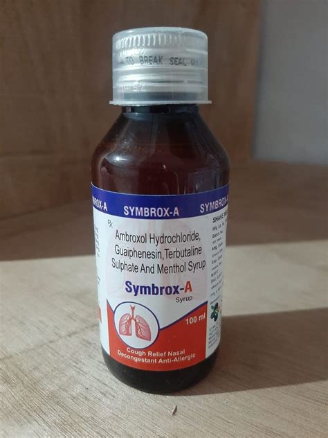 Ambroxol Hydrochloride Guaiphenesin Terbutaline Sulphate And Menthol Syrup At Rs 78 Bottle