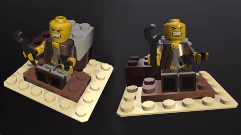 Evan Jay Sheedy Low Poly Mad Max Lego Figure