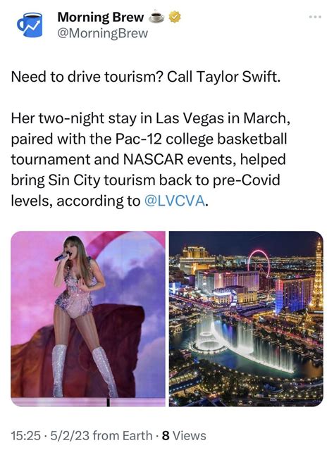 Taylor Swift helped bring Las Vegas Tourism back to pre-COVID levels ...