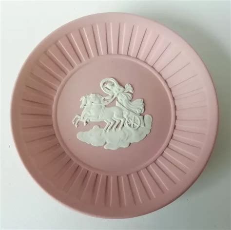 Wedgwood Pink Jasperware Pin Dish Aurora And Chariot 11096 Picclick Au