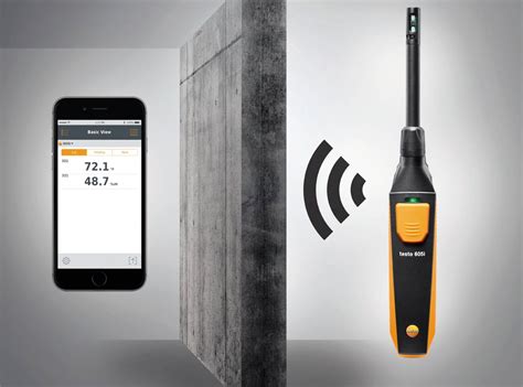 testo 605i thermohygrometer operated via smartphone | Air humidity ...